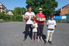 Die Halbfinalisten Daniel und Ana mit Mira und Samuel