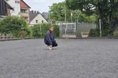 Kerstin beim Legen