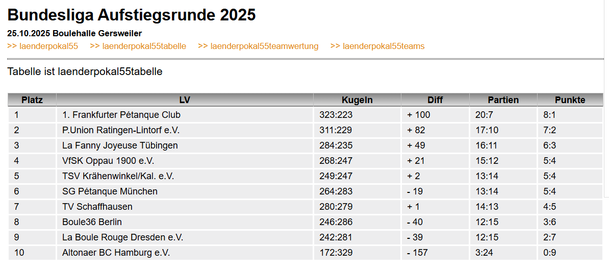 Aufstieg in die Bundesliga